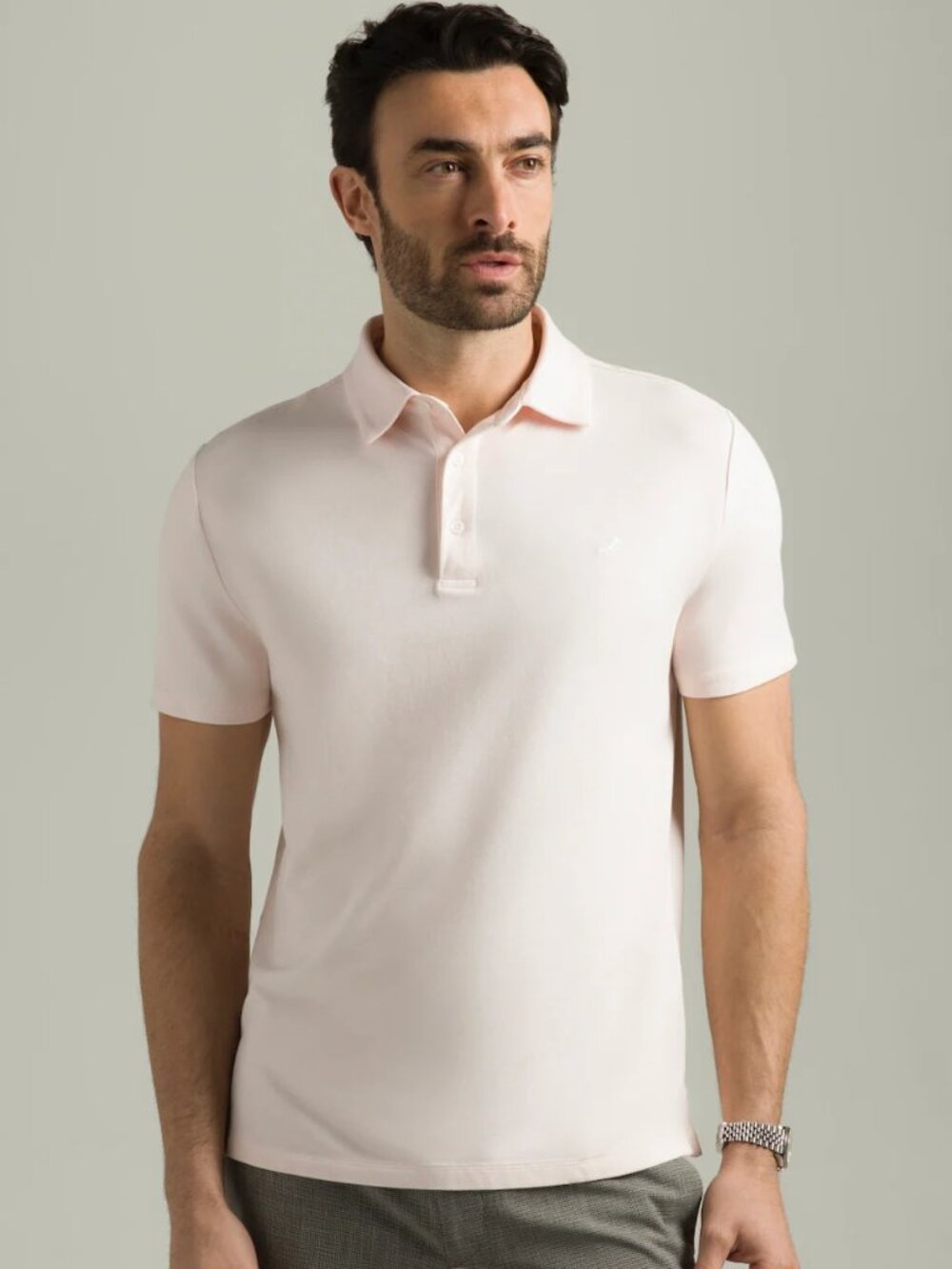 HyperNatural LightPink Premium Bio-performance El Capitán Classic Fit Polo/19933